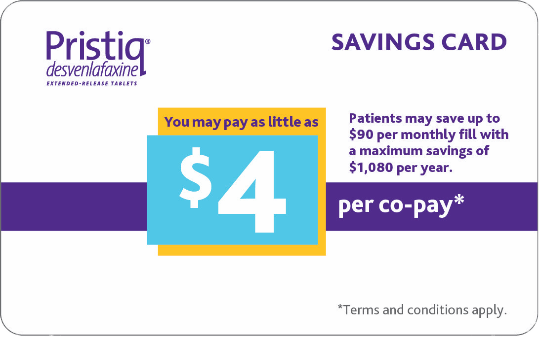 Pristiq Savings Card